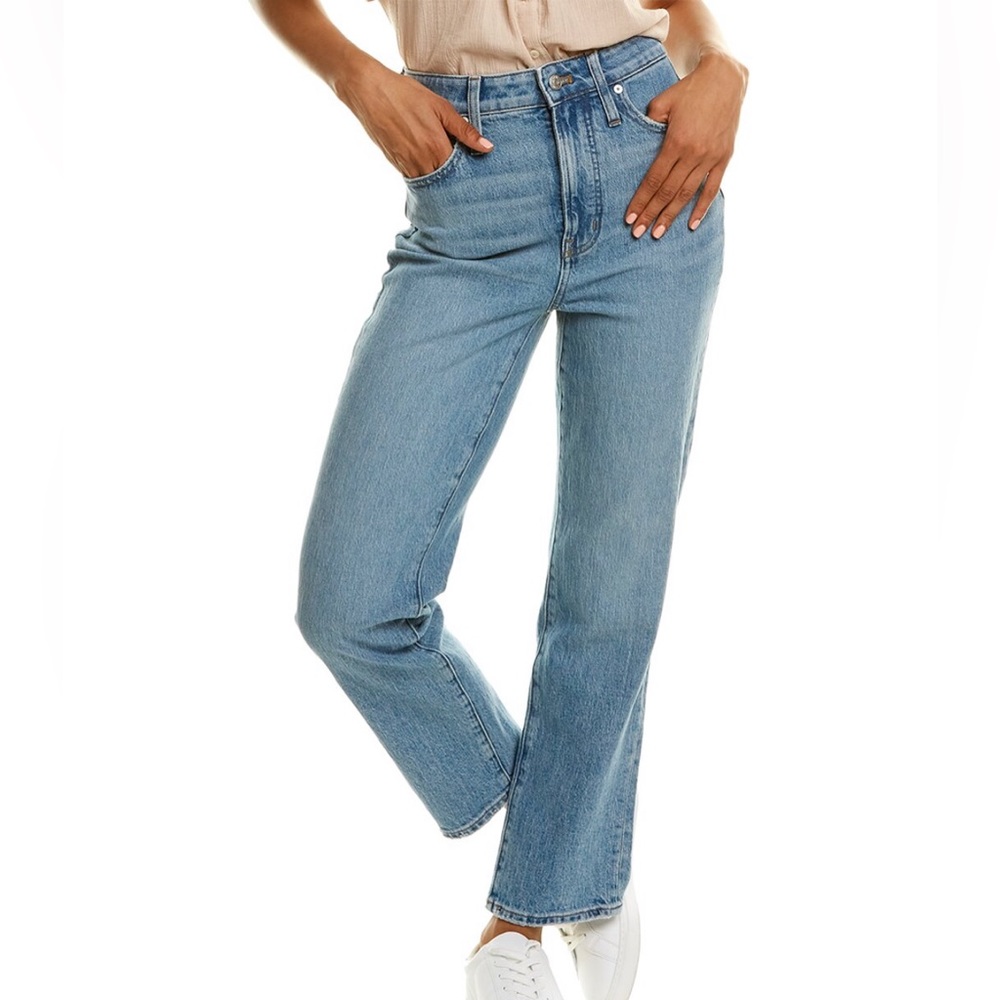 Madewell Curvy perfect vintage hoyte wash straight leg jean